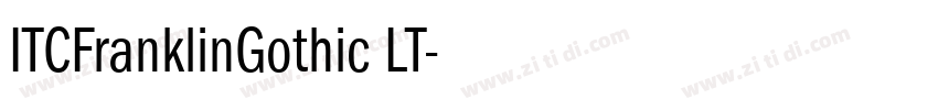 ITCFranklinGothic LT字体转换
